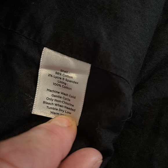 Talbots Petites Floral Black A-Line Skirt Purple Flowers Pleats Lined Zipper 12P - Picture 16 of 16